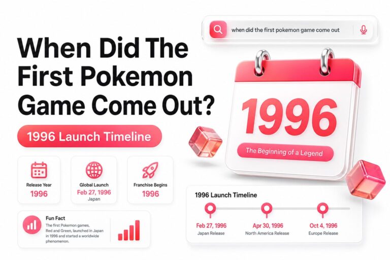 When Did the First Pokemon Game Come Out?